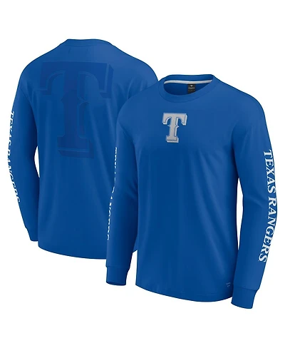 Fanatics Men's Royal Texas Rangers Elements Strive Long Sleeve T-Shirt