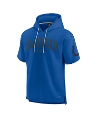 Fanatics Men's and Women's Royal Indianapolis Colts Elements Ready Short Sleeve Pullover Hoodie