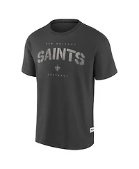 Fanatics Men's Charcoal New Orleans Saints Elements Weathered Tonal Future Ground T-Shirt