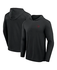 Fanatics Men's Black Houston Texans Front Office Power Mono Long Sleeve Hoodie T-Shirt