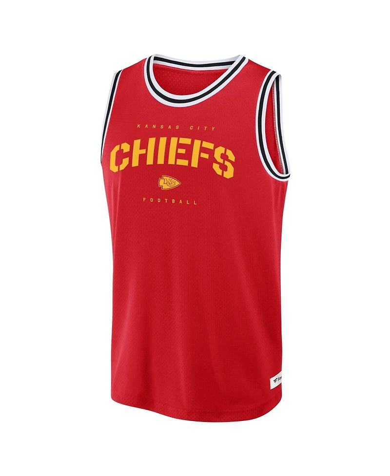 Fanatics Men's Red Kansas City Chiefs Elements Future Ground Jersey Tank Top