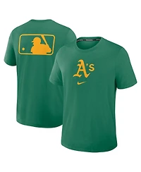 Nike Men's Green Athletics Authentic Collection Early Work Tri-Blend Performance T-Shirt