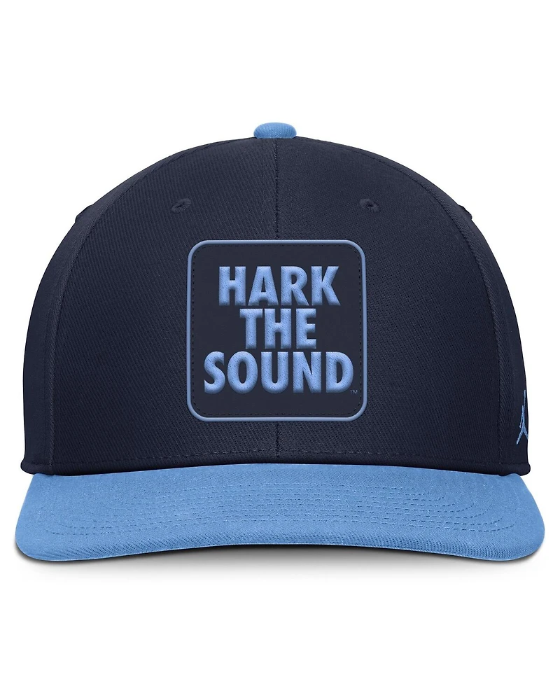Jordan Men's Navy/Carolina Blue North Carolina Tar Heels 2025 Sideline Campus Pro Local Snapback Hat