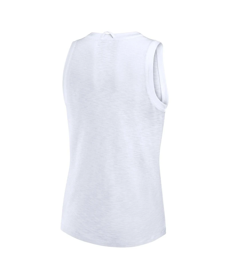 Fanatics Women's White Los Angeles Rams Slub Tank Top