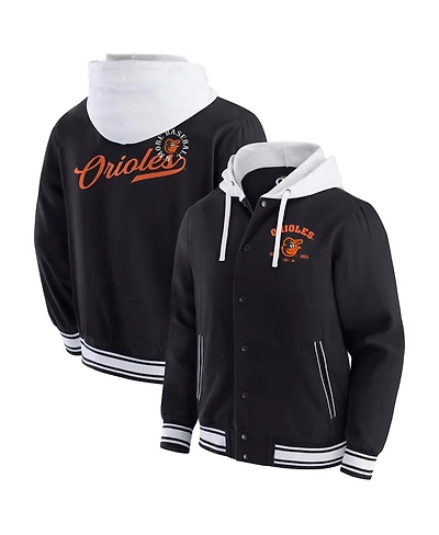 Fanatics Men's Black Baltimore Orioles Full-Snap Hooded Jacket