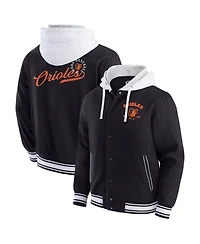 Fanatics Men's Black Baltimore Orioles Full-Snap Hooded Jacket