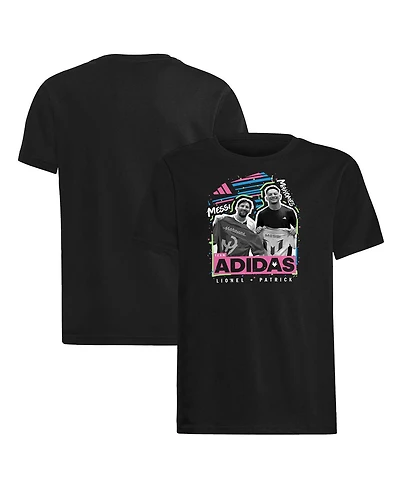 Adidas Big Boys and Girls Lionel Messi x Patrick Mahomes Black adidas Sport Jersey Swap T-Shirt