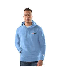 Margaritaville Men's Blue New England Patriots Time Flies Garment Dyed Pullover Hoodie