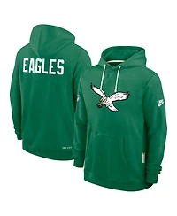Nike Men's Kelly Green Philadelphia Eagles Sideline Offensive Set Play Performance Pullover Hoodie