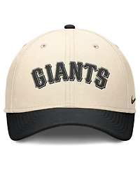Nike Men's Natural/Black San Francisco Giants Statement Rise Performance Flex Hat