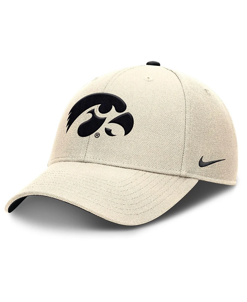 Nike Men's Natural Iowa Hawkeyes Rise Primetime Performance Trucker Adjustable Hat