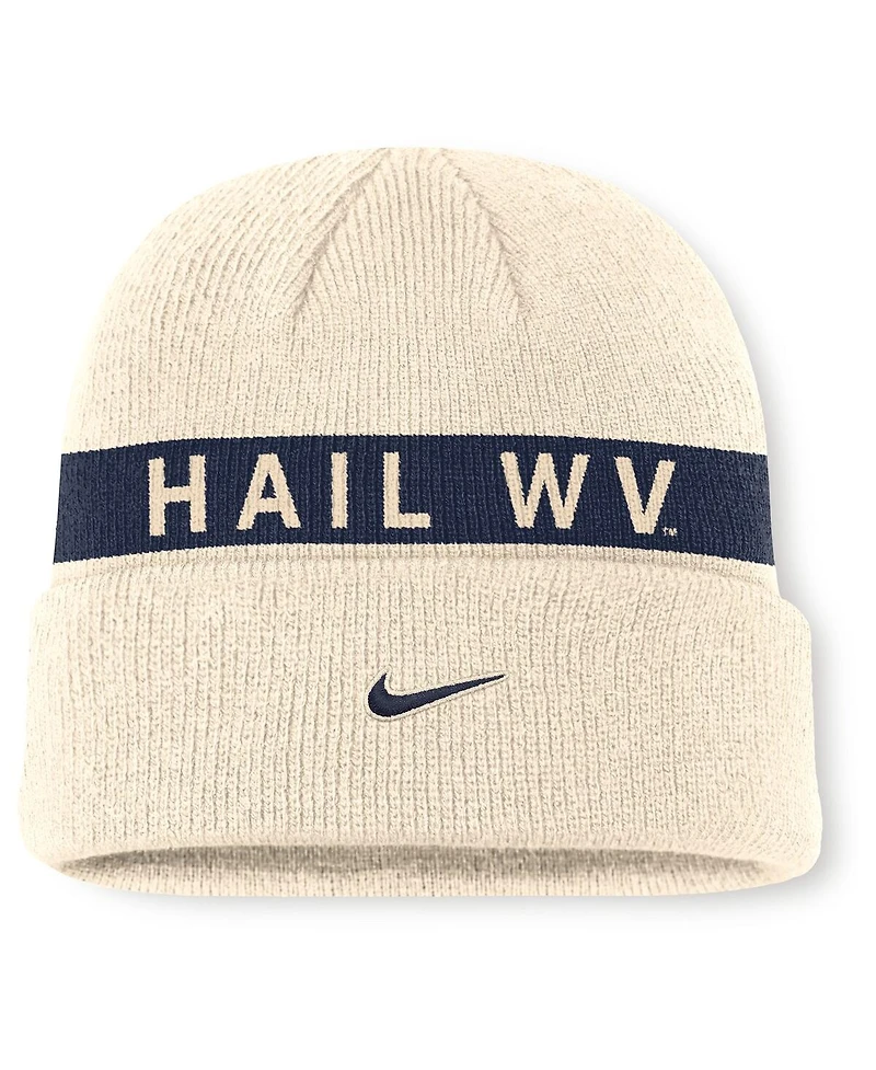 Nike Men's Natural West Virginia Mountaineers Peak Primetime Utility Cuffed Knit Hat