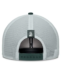 Nike Men's Green/Gray Michigan State Spartans Legacy Arch Rise Performance Trucker Adjustable Hat