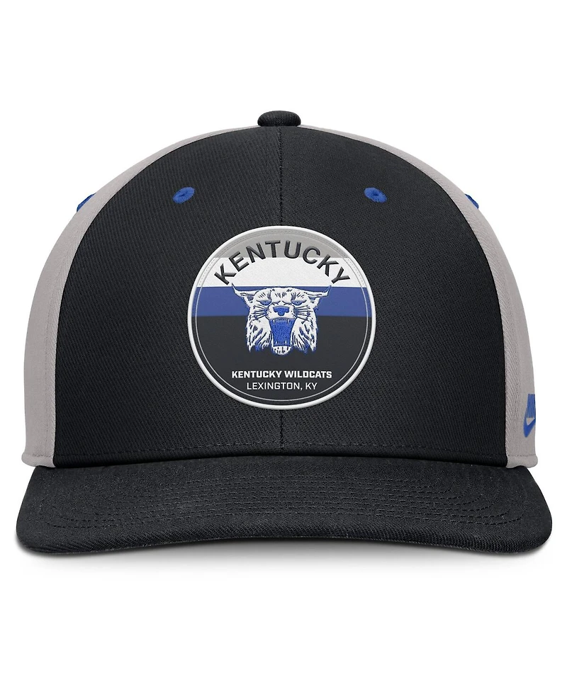 Nike Men's Black/Gray Kentucky Wildcats Prep Pro Performance Snapback Hat