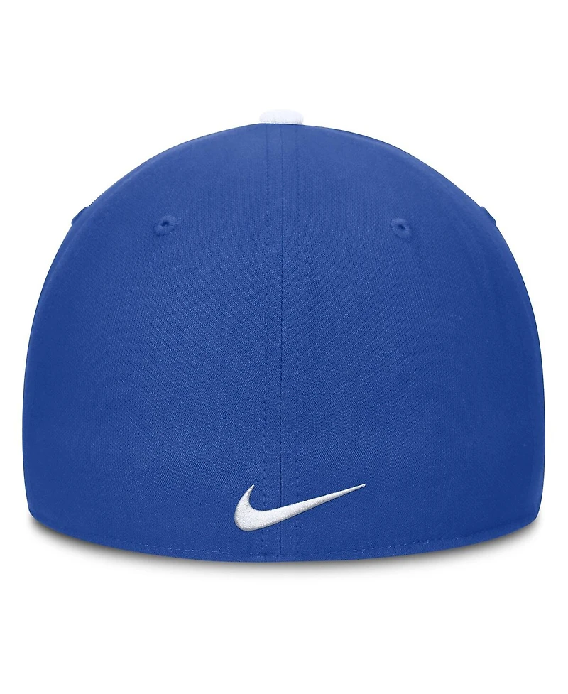 Nike Men's White/Royal Kentucky Wildcats 2025 Sideline Rise Local Performance Flex Hat