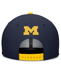 Jordan Men's Navy/Maize Michigan Wolverines 2025 Sideline Campus Pro Local Snapback Hat
