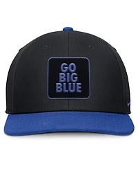 Nike Men's Black/Royal Kentucky Wildcats 2025 Sideline Campus Pro Local Snapback Hat