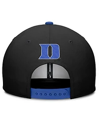 Nike Men's Black/Royal Duke Blue Devils 2025 Sideline Campus Pro Local Snapback Hat