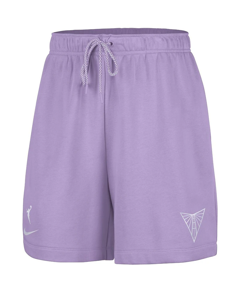 Nike Women's Violet Golden State Valkyries 6" Fleece Performance Shorts