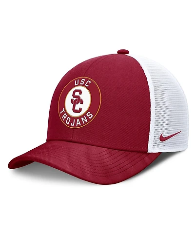 Nike Men's Cardinal/White Usc Trojans Rise Primetime Performance Trucker Adjustable Hat