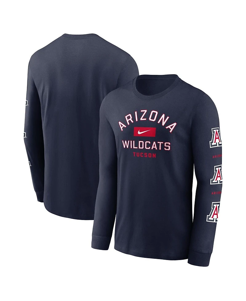 Nike Men's Navy Arizona Wildcats Classic Location Long Sleeve T-Shirt
