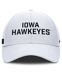 Nike Men's White Iowa Hawkeyes Rise Practice Adjustable Hat