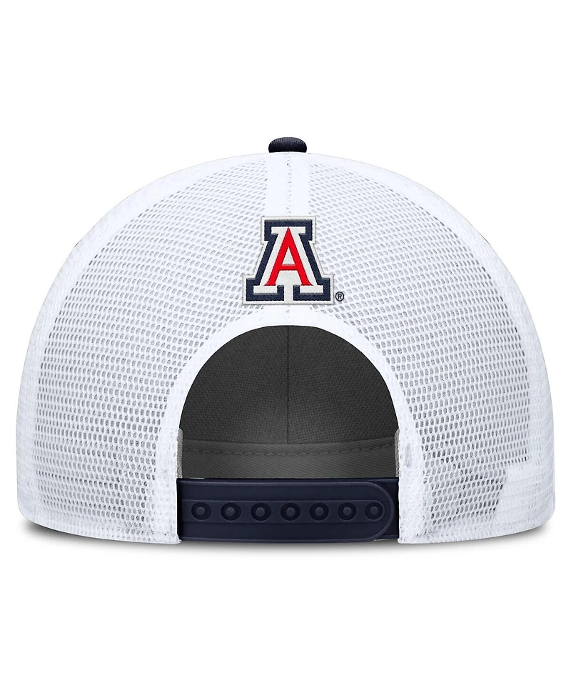 Nike Men's Navy/White Arizona Wildcats 2025 On-Field Rise Patch Trucker Adjustable Hat