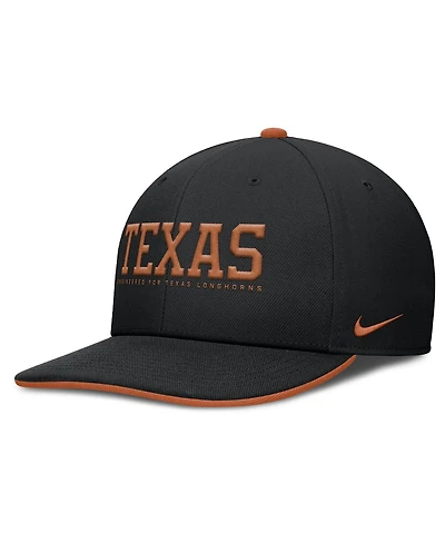 Nike Men's Black Texas Longhorns 2025 On-Field Pro Performance Adjustable Hat