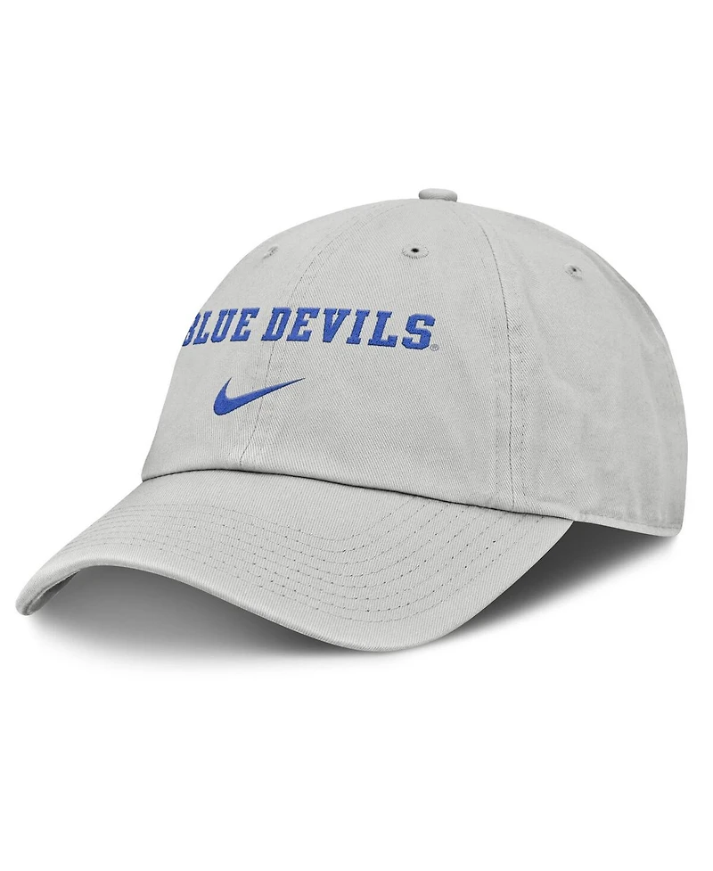 Nike Men's Gray Duke Blue Devils 2025 On-Field Gameday Club Adjustable Hat