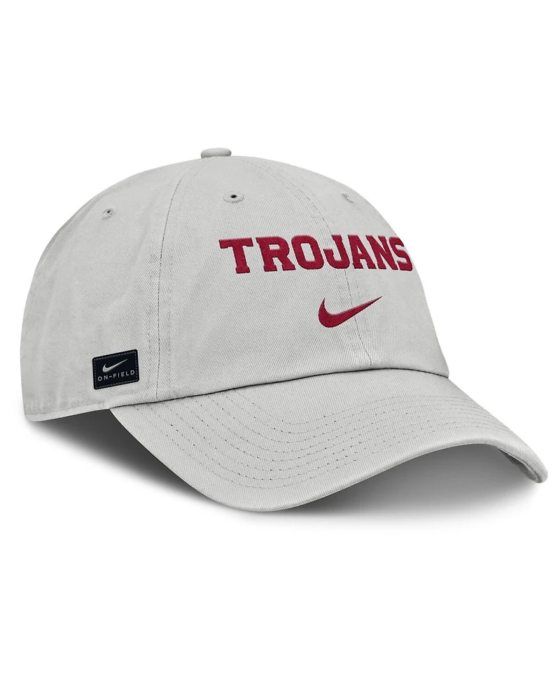 Nike Men's Gray Usc Trojans 2025 On-Field Gameday Club Adjustable Hat