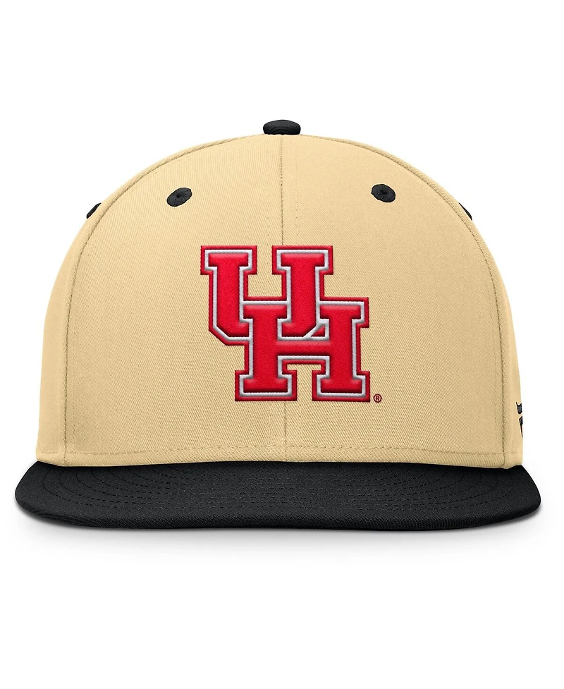 Fanatics Men's Gold/Black Houston Cougars Balance Fitted Hat