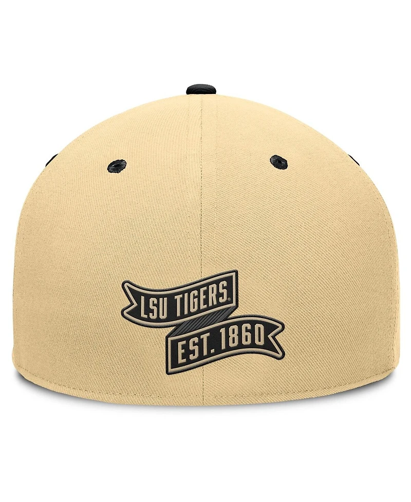 Fanatics Men's Gold/Black Lsu Tigers Balance Fitted Hat
