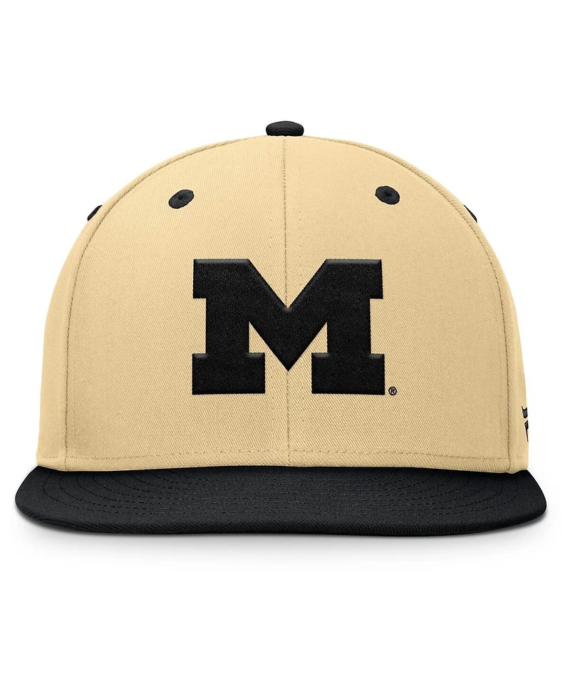 Fanatics Men's Gold/Black Michigan Wolverines Balance Fitted Hat