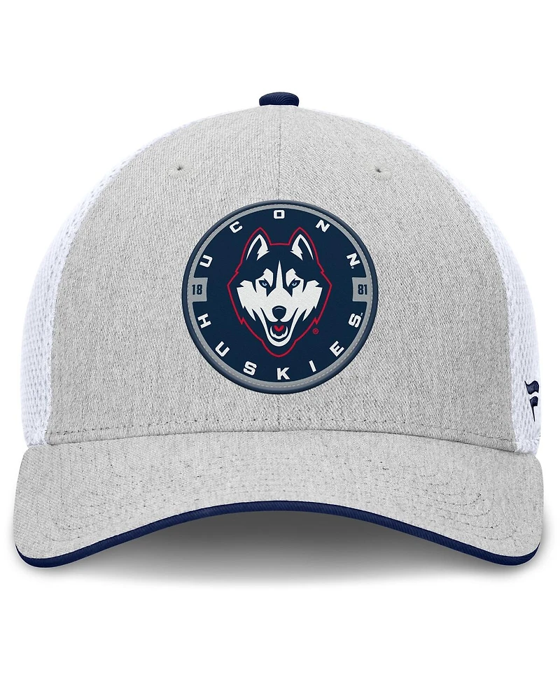 Fanatics Men's Heather Gray UConn Huskies Trigger Flex Hat