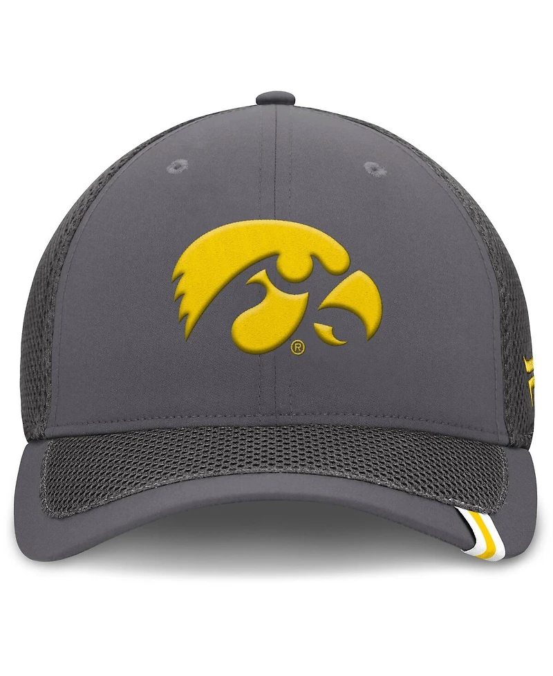 Fanatics Men's Gray Iowa Hawkeyes Clincher Flex Hat
