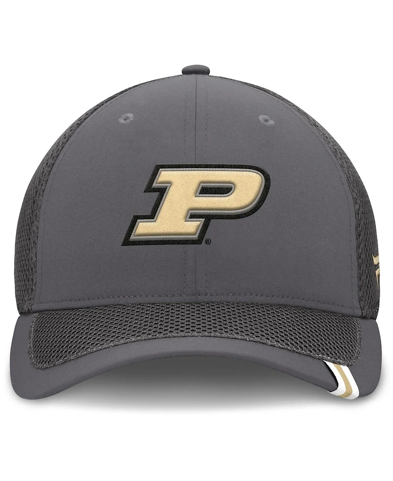 Fanatics Men's Gray Purdue Boilermakers Clincher Flex Hat