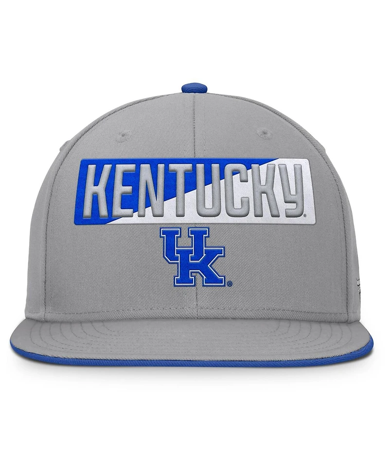 Fanatics Men's Gray Kentucky Wildcats Duo Snapback Hat