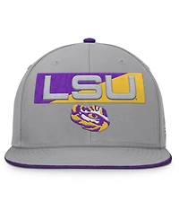 Fanatics Men's Gray Lsu Tigers Duo Snapback Hat