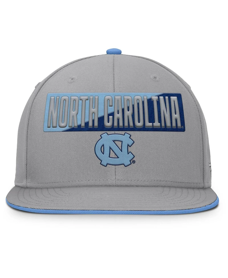 Fanatics Men's Gray North Carolina Tar Heels Duo Snapback Hat