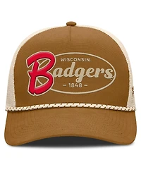 Fanatics Men's Brown Wisconsin Badgers Trucker Adjustable Hat