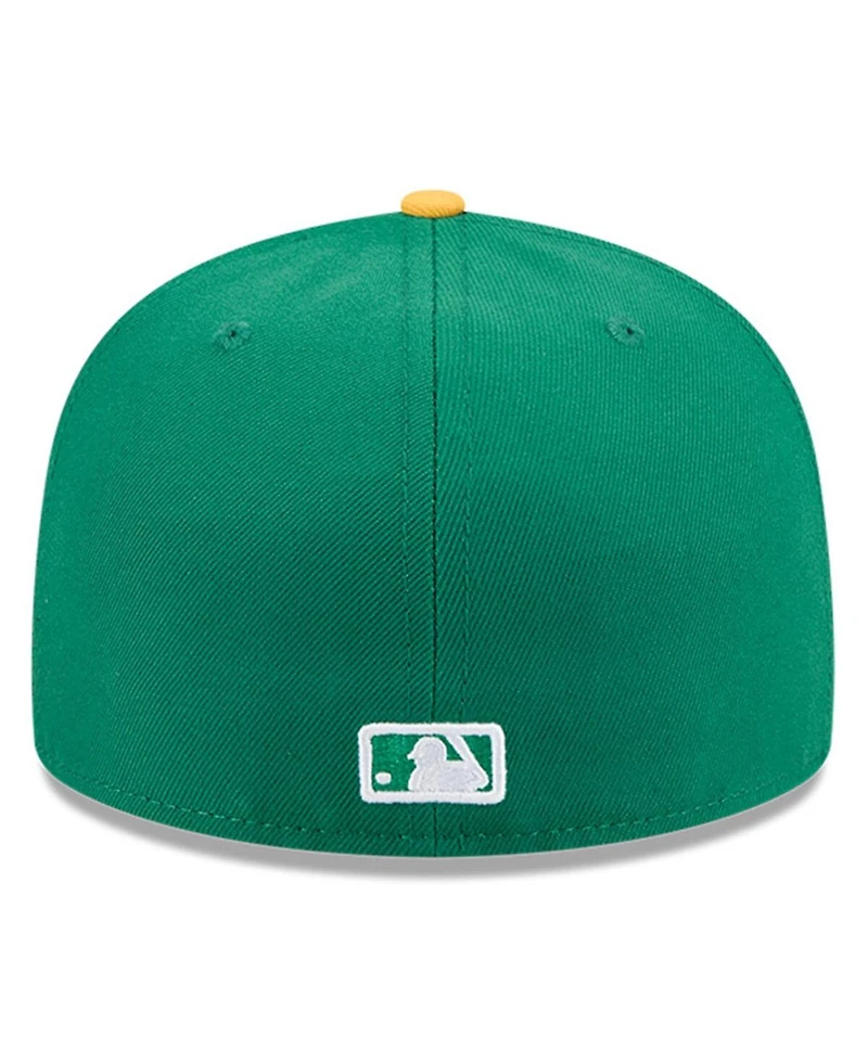New Era Men's Green Athletics Baseball Hall of Fame 59FIFTY Fitted Hat