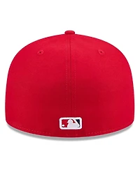 New Era Men's Red Los Angeles Angels Baseball Hall of Fame 59FIFTY Fitted Hat