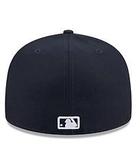 New Era Men's Navy Atlanta Braves Baseball Hall of Fame 59FIFTY Fitted Hat