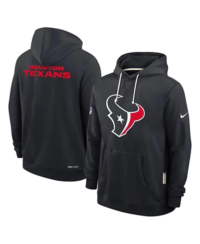 Nike Men's Navy Houston Texans Sideline Initial Home Performance Pullover Hoodie