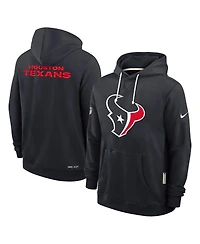 Nike Men's Navy Houston Texans Sideline Initial Home Performance Pullover Hoodie