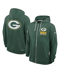 Nike Men's Green Bay Packers Sideline Utility Player Performance Full-Zip Hoodie