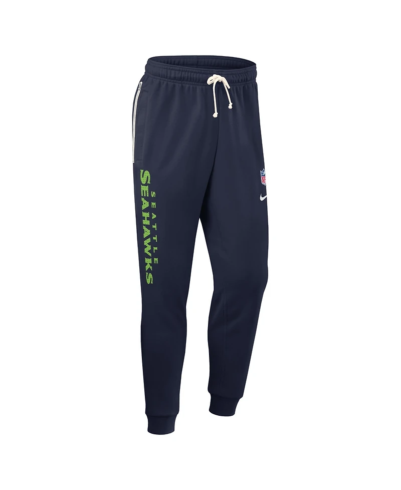 Nike Men's College Navy Seattle Seahawks Sideline Ground Game Performance Taper Pants