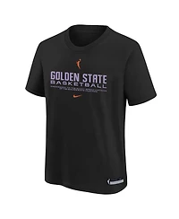 Nike Big Boys and Girls Black Golden State Valkyries Legend Practice Performance T-Shirt
