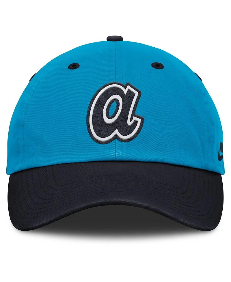 Nike Men's Blue/Navy Atlanta Braves Neon 90s Club Adjustable Hat