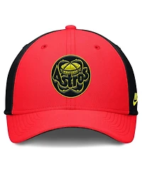 Nike Men's Crimson/Black Houston Astros Neon 90s Rise Swoosh Flex Hat